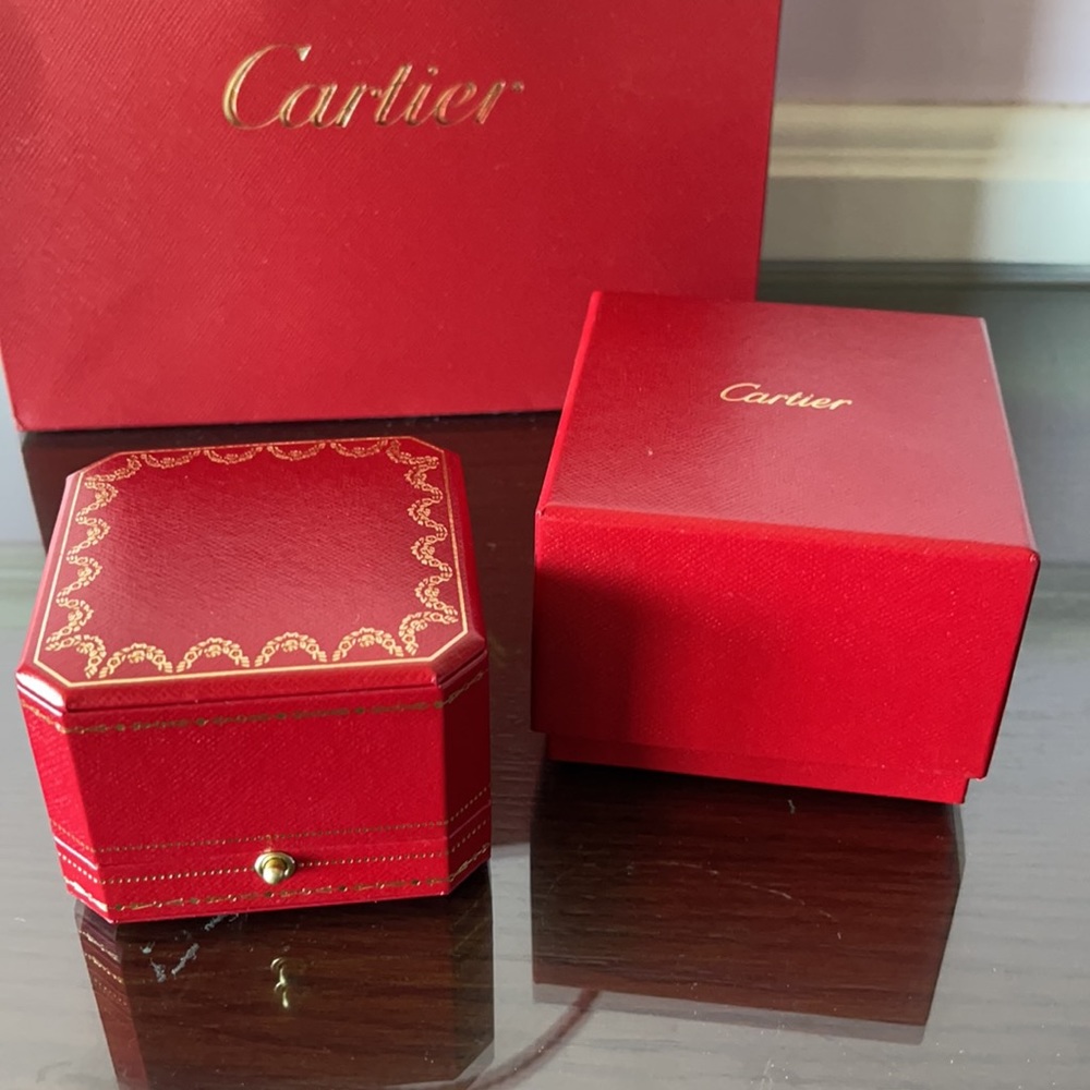 Cartier shopping bag & ring box - Picture 3 of 8